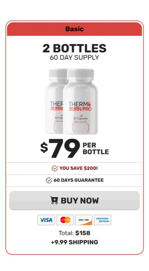 Thermo Burn Pro™ 2 bottles pricing